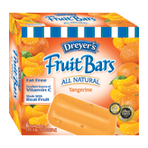 Nestle Outshine tangerine fruit ice bars, made with fruit juice, 6 bars Left Picture